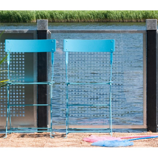 Plus Cubic rammehegn m/6 mm hærdet glas/silketryk 90x90 cm 17526-1