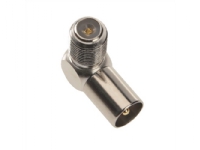 Triax 153550, IEC, F, Hanstik, Hunstik, 90°, 75 ohm (O)