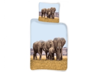 Elefant Sengetøj 140 x 200, 100 procent bomuld
