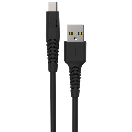 Scosche syncABLE HD m/USB-C - 1,2 meter - Sort