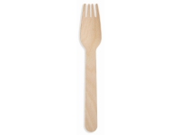 Bestik Huhtamaki gafler, coatet træ, 16 cm, pose a 100 stk.