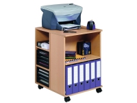 Durable 3113-47, Multimedie kurv, Træ, Melamin, 25 kg, 6 hylder, 4 hjul