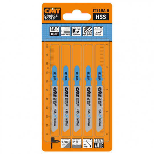 CMT Stiksavklinge 50mm HSS Metal Basic - JT118A-5