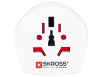 Skross 1.500231-E, Universel, Type D (UK), 100 - 250 V, 13 A, Hvid, 2500 W