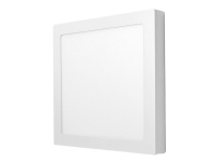 Nedis Wi-Fi Smart - Loftslampe - LED - 18 W (tilsvarende 75 W) - klasse F - RGB/varm til kold hvidt lys - 2700-6500 K - kvadrat - hvid