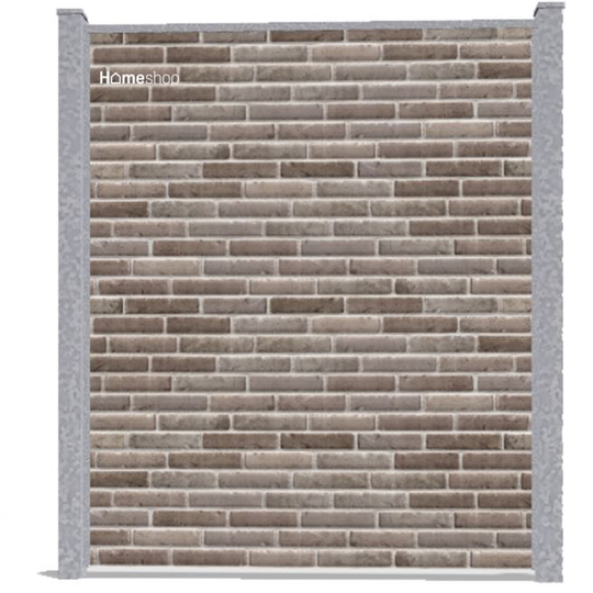 Wimex Aalborg Royal Fibercement Hegn - RoseGrey Startsæt H 180 cm B 197 cm