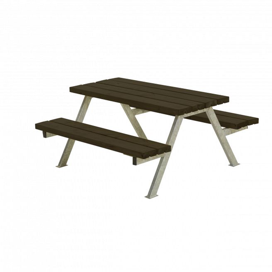 Plus Alpha Junior Bord/Bænkesæt - 118 cm - Sort