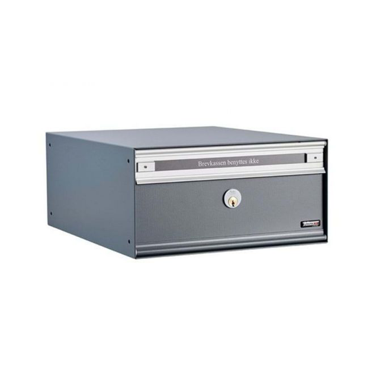 Allux PC1 - uden lås 6 modul Antracit m. stållåge Systempostkasse - F47805-6AN