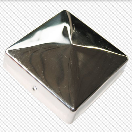 Stolpehat Rustfri 71x71 Mm