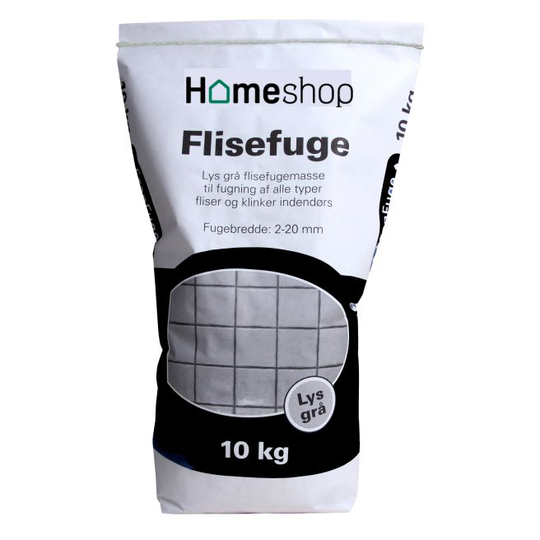 Homeshop Flisefuge Lys Grå 10kg