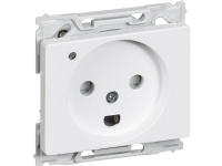OPUS 66 indsats kombi stikkontakt med lampe 250 V 2-pol med jord, hvid