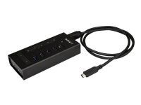 StarTech.com 7 Port USB C Hub, USB Type-C to 2x USB-C/5x USB-A, Moutable Metal Hub, USB 3.0, SuperSpeed 5Gbps USB 3.1/USB 3.2 Gen 1, Self Powered, BC
