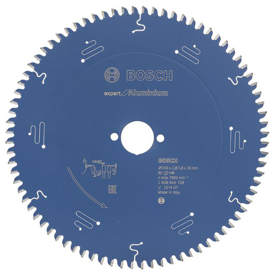 Bosch Rundsavsklinge 240x30x2.8mm 80t Exp Alu - 2608644108