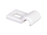 SCHNEIDER ELECTRIC Kabelbøjle plast hvid 3-5mm med 1 lap skruehul 3,8x5,5mm - (100 stk.)