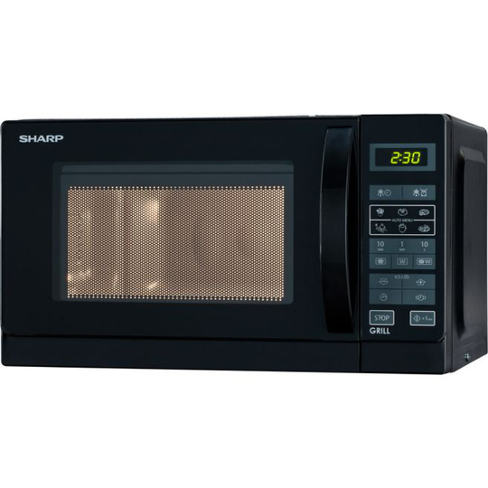 Sharp R-642BKW Bordplade Kombination mikroovn 20 L 800 W Sort