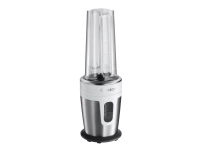 Bosch VitaStyle Mixx2Go MMBM7G2M - Blender - 0.6 liter - 350 W - børstet rustfrit stål/hvid