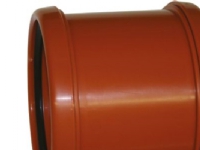 PVC-skydemuffe 200mm - glat kloak, Uponor