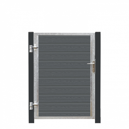 Plus Artura Kompositlåge Venstre 99×135 cm + 16 cm gråsorte stolper - 17573-21