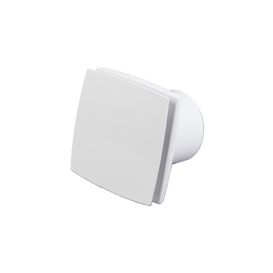 Duka EL 700 standard, front i hvid plast Ventilator