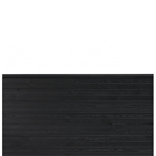 Plus Plank byg-selv plankeværk 174x91cm grundmalet sort 17772-15
