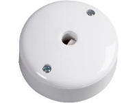 CSP Udløbsroset dåse 3 Leder A-Model Ø73 mm Hvid