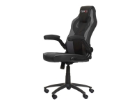 Gear4U Gambit Pro - Stol - armstøtter - L-formet - vippe - drejeled - skum, polyuretan-læder - sort