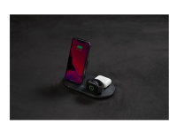 Belkin BOOST CHARGE - Trådløs opladningsstander - 7.5 Watt - sort - for Apple AirPods AirPods Pro iPhone 11, 12, 7, 8, SE, X, XR, XS, XS Max Watch