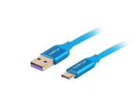 Lanberg CA-USBO-21CU-0005-BL, 0,5 m, USB A, USB C, USB 2.0, 480 Mbit/s, Blå
