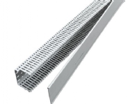 LEGRAND Ledningskanal, 6,5 mm slids Bredde 100 mm, Højde 80 mm, Længde 2000 mm bly-fri UL plast. grå ral7030 - (2 meter)