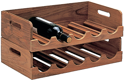 Vinreol, teak 48 x 11 x 28 cm.