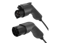 Deltaco EV-1107, Sort, Type 2, Type 1, Vinklet, Vinklet, Sort