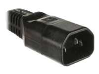 MicroConnect - Strøm-konnektor - IEC 60320 C14 - AC 250 V - 10 A - sort