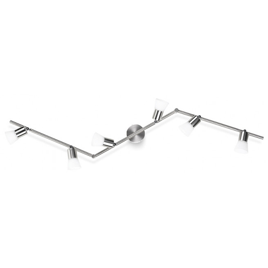 Philips myLiving Decagon spot LED, mat krom 6x4,1W