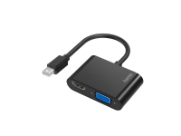Hama 00200330, Mini DisplayPort, HDMI + VGA (D-Sub), Hanstik, Hunstik, Lige, Lige