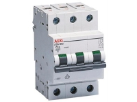 AEG Automatsikringer C 13A, 3 polet C-karakteritik 6kA kortslutningsbrydeevne 230/400V AC, 54 mm bred