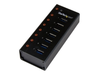 StarTech.com 7 Port USB 3.0 Hub (5 Gbps) - Metal Enclosure - Desktop or Wall Mountable - Rugged & industrial Powered USB Expander and Splitter Hub (S