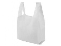 Shoppingbag T-shirt 300x160x550 mm PP Non-woven 40 gr Hvid,10 pk x 50 stk/krt