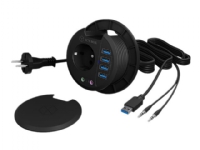 ICY BOX IB-HUB1430 - Hub - 4 x SuperSpeed USB 3.0 - skylle-monterbar