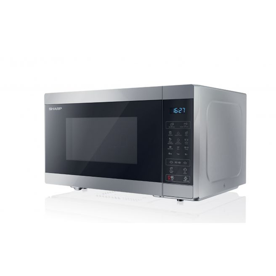 Sharp YC-MG81E-S mikrobølgeovn Grill mikroovn 28 L 900 W Sort, Grå