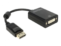 Delock Adapter Displayport male > DVI 24+5 female - DisplayPort adapter - DisplayPort (han) til DVI-I (hun) - 13 cm