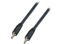 Lindy 35642, 3.5mm, Hanstik, 3.5mm, Hanstik, 2 m, Sort