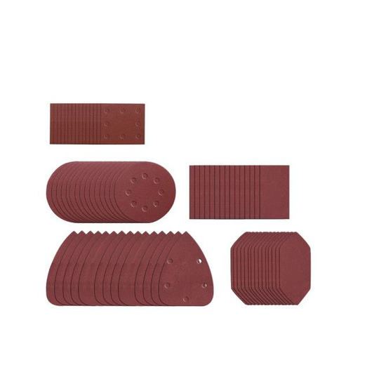 Worx 75 stk. Slibepapir kit ass. Ark