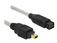 Delock - IEEE 1394 kabel - FireWire 800 (han) til 4-PIN FireWire (han) - 3 m