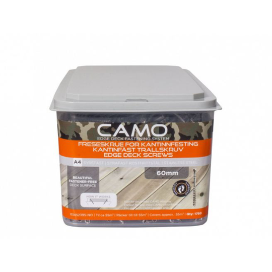 Camo Skruer A4 - 1750 Stk. 4,0 X 60 Mm.