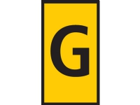 HELLERMANNTYTON Ledningsmærke W1 gul mærke: G fra 0,5-1,5 mm² diameter 2,0-2,8 mm plade med 200 stk