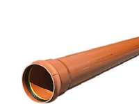 PVC-kloakrør 315x3000mm SN8 - enkeltlagsrør, EN1401. Uponor