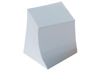 Kubusblok refill - limet med 700 ark/stk. 9x9x9 cm hvid