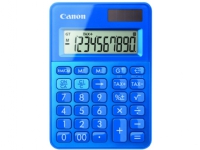 Canon LS-100K - Skrivebords-regnemaskine - 10 cifre - solpanel, batteri - metalblå