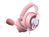 COUGAR PHONTUM S - Headset - fuld størrelse - kabling - 3,5 mm jackstik - Pink