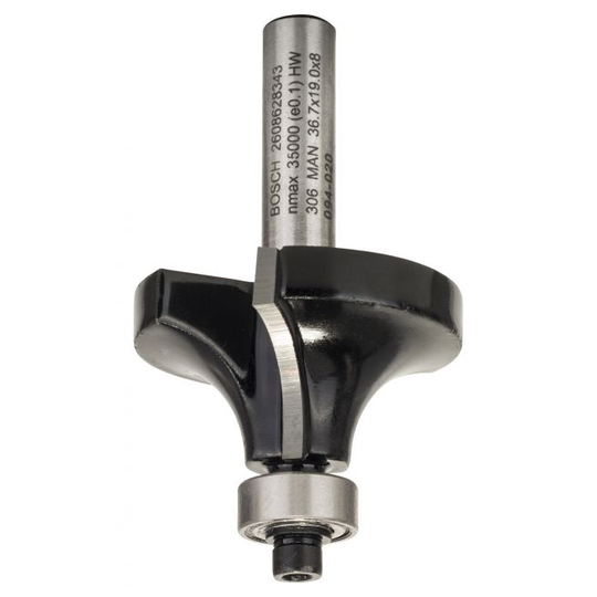 Bosch Fræser Afrund M.leje Hm 8mm Ø12,7 L19 Mm - 2608628343